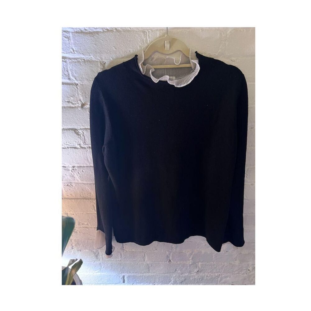 Vila Milano - Women's Black and White Jumper